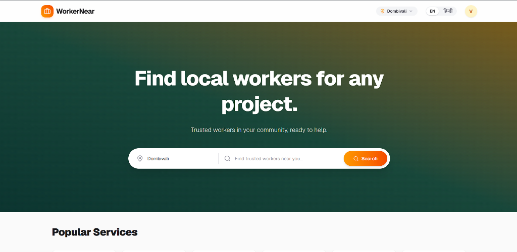 WorkerNear - Web Platform / Full-Stack